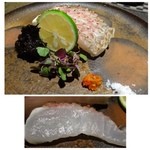 日本料理 晴山 - 鯛の身が厚いので甘みを感じて美味しいこと。