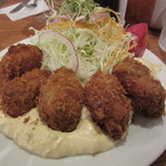 レストラン・サカキ - 20151027　三陸産（広田湾）カキフライ  1350円
