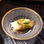 割烹味楽 - 鮑の肝和え