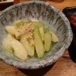 うきち炭火焼鳥 - セロリの浅漬け