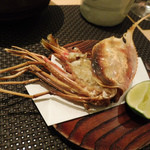 築地すし好 JIN仁 - 海老の頭をあぶりで