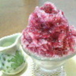 埜庵 - 赤ぶどう氷800円*2004.08~2008.07