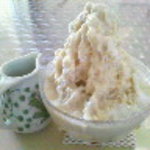 埜庵 - バナナミルク杏仁氷800円*2004.08~2008.07