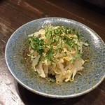 鶏料理ひとりひとり - H27/10/22  モヤシの浅漬け大葉とごま