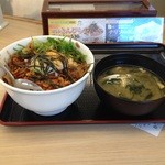 松屋 - ビビン丼とお味噌汁