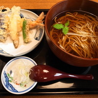 そば会席 立会川 吉田家 - 天ぷらそば