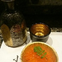 寿司割烹 小松 - 熱燗とイクラ