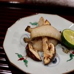 松川 - 2015/10千葉黒アワビ 信州松茸 ソテー 