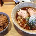 山崎麺二郎 - らーめん＋チャーシューごはん