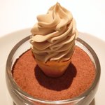 レストランエール - ランチコース 4752円 のフォアグラのソフトクリーム