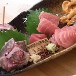 新橋 かま田 - お刺身盛り合わせ　全景