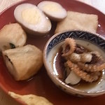 新橋 かま田 - おでん盛り合わせ　全景　ピンボケ