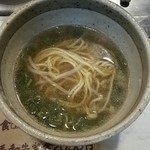 Senri shabu tin - 〆のラーメン