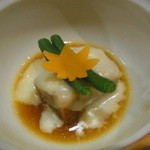 割烹　笑楽 - 角煮のポテト餡かけ_2015年10月