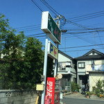 Fujiya - 通りには大きな看板出ています。