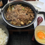 Yoshinoya - 牛すき鍋膳630円(2015.10)