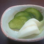 ふくじん - 定食の漬物