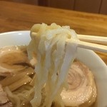 手打らあめん 丸山 - 麺硬めにお願いするのを忘れちゃったぁ