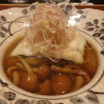 日本料理 晴山 - 淡路の焼きあなごと焼き茄子、なめこ