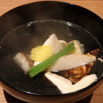 日本料理 晴山 - まつたけ、アマダイのお椀