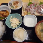 のざき - いわし刺身定食　今のところ個人的にはNo.１！