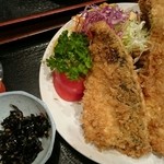 日本料理 はら田 - アジ・納豆・昆布の佃煮