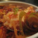 東大門 - さぁ、ネギも一緒にご飯を食べます♪