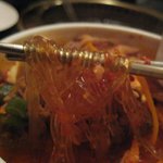 東大門 - チャプチェのような太い春雨も入ってる！頂きます♪