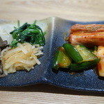 和牛 まつした - ナムルとキムチ