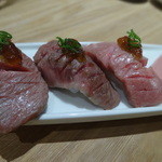 和牛 まつした - 和牛炙り握り３種