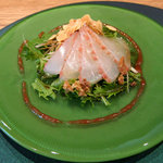 懐石カフェ 蛙吉 - 10年6月　鯛のカルパッチョ