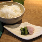 懐石カフェ 蛙吉 - 10年6月　ご飯　香の物