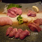 地どり炭火焼 鳥まる - ☆『鳥まる』さん…お造り５種盛り（≧▽≦）/～♡☆