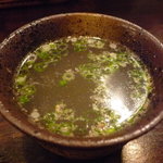 地どり炭火焼 鳥まる - ☆鳥スープはコラーゲンたっぷりです☆