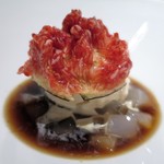 エクアトゥール - 無花果と、和三盆のアイス
      　水饅頭、
      　黒蜜と５種類のハーブ