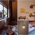 cafe マチノ木 - 店内は満席。伺って少し撮りました。