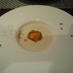 耽美 下村 - 冷製コーンスープ　コーンの甘味が良いですわ