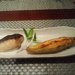 耽美 下村 - 焼き魚とベビーコーンが面白いお料理！　ベビーコーンは食べてみないと・・♪