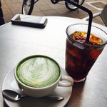 モンディアルカフェ328 - Green tea latté ¥550
      Ice coffee ¥450
