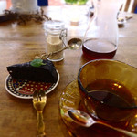 ボタニカルアイテムアンドカフェ シアン - ランチのプチデザート♡ガトーショコラ