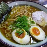 ラーメン人生JET - 和風醤油ラーメン 味玉トッピング