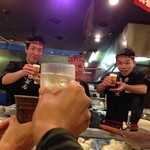 海鮮料理 吾作どん  - H.27.10.28.夜 スタッフさん達と乾杯♪【掲載許諾済】