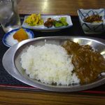 やばね食堂 - セットの半カレー