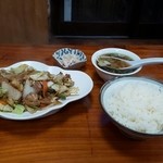 中華料理叙香園 - 肉味噌野菜定食850円