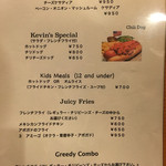 マンチーズ・ダイナー - メニュー2015/10