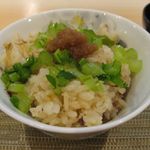 新割烹 丹色 - 鯖の炊込御飯のアップ(2015.10)