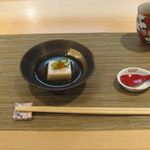 新割烹 丹色 - 氷榎とエリンギの胡麻豆腐(2015.10)