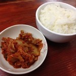 神山 - H.27.10.29.夜 Aセット(白ごはん+キムチ) 200円