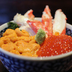 海鮮食堂 澤崎水産 - かに・うに・いくら丼 特上☆