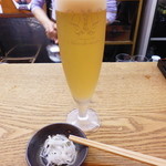 かぶと - 生ビール（白穂の香）￥800